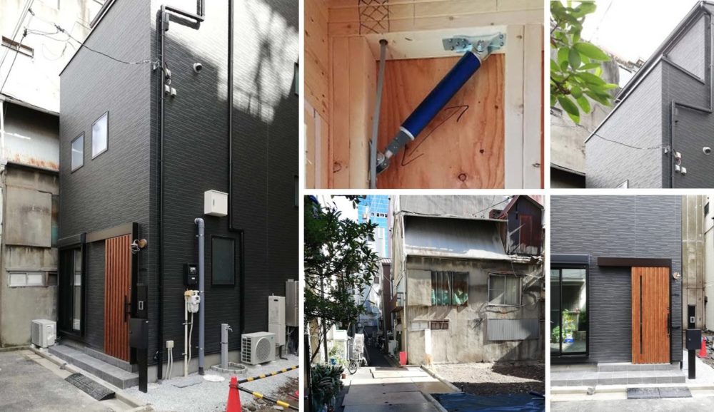 10坪の施工例:近隣の住宅が密集した防火地域に建つ「木造耐火三階建住宅」 10坪の施工例:近隣の住宅が密集した防火地域に建つ「木造耐火三階建住宅」