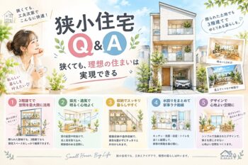 狭小住宅【Q&A】『狭くても、理想の住まいは実現できる』