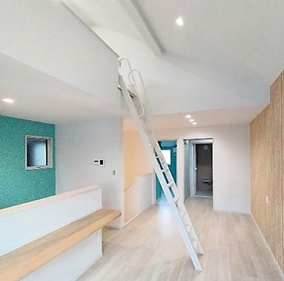 １、リビング：明るく快適な家族が集う場所に