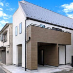 ２５坪の施工例：足立区西保木間の閑静な住宅に建つ木造３階建て都市型住宅。