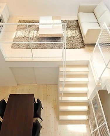 高低差を設けることで視線が変わり、部屋が広く感じられる