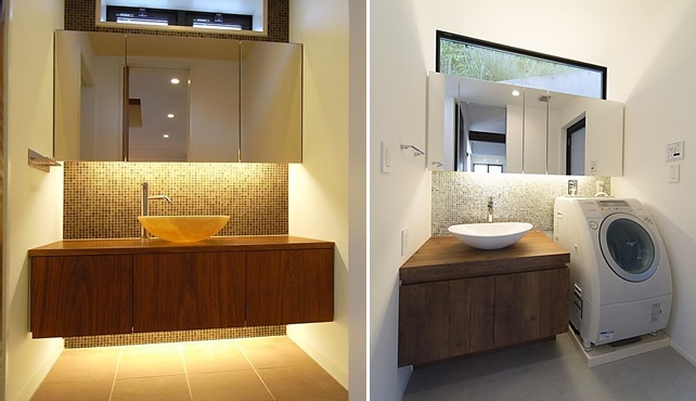 狭小住宅の壁面収納は空間デザインのエッセンスを加える。